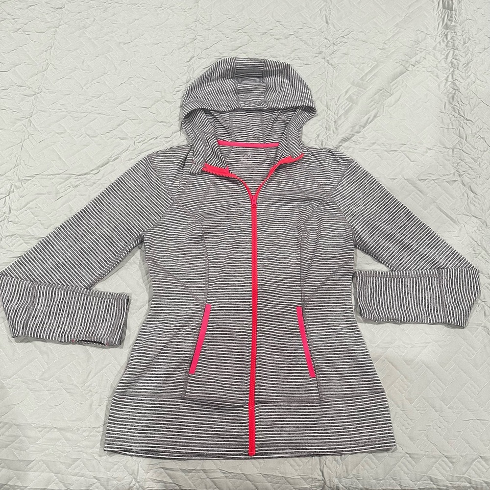 Lukka Striped Jacket with Pink Highlights